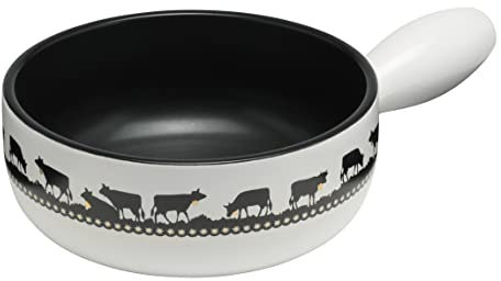 KUHN RIKON Caquelon Induktion Goldglocke 23cm, Käsefondue aus Ton