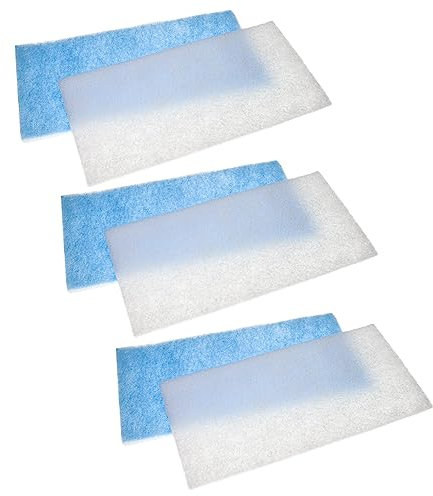 vhbw 6X Filter Replacement for WilTec 34031 for Extraction System - Exchange Filter, White