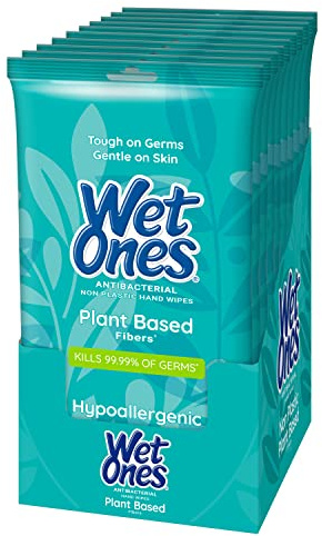 Wet Ones Biodegradable Wipes, 20 Count Each (Pack of 10)