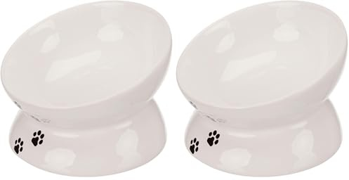 TRIXIE Comedero Cerámica para Gatos (Paquete de 2)