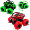 Rseuphiee 2 Stück Monster Truck, Trucks Spielzeug, Auto Kinder Spielzeug, Geländefahrzeug, Große Gummiräder 4x4 Power Trägheitsbetriebene Fahrzeuge, 360° Stunt Rotation, Rennwagen Spielset