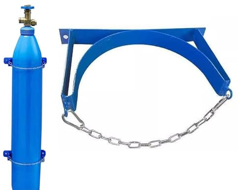 Support de Cylindre Support mural pour bouteille de gaz, support de réservoir d'oxygène robuste à montage au sol, support de réservoir de gaz propane pour réservoir d'azote de 4 à 12 pouces de diamètr