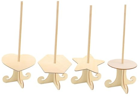 MAGICLULU Donut-kuchenständer-set 4-teilig Holz-donuthalter Ständer Für Partydekorationen