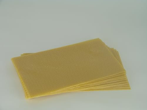 10 Stück Mittelwände Zander Größe 395x195mm 100% Bienenwachs Mittelwände Imkerbedarf Imkerei Bienenhaltung Rähmchen Wachs Mittelwand