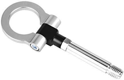 Gancio Di Traino Per Auto,Gancio Traino Auto Set Di Barre Di Rimorchio Anteriore Da Corsa Uso Adatto Per Volkswagen/Fit 2003(Silver)