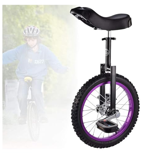 Enhjuling, 16/18/20-tums hjul, halkfria med aluminiumfälg, extra tjocka däck, justerbar sadel(Schwarz,20inch)
