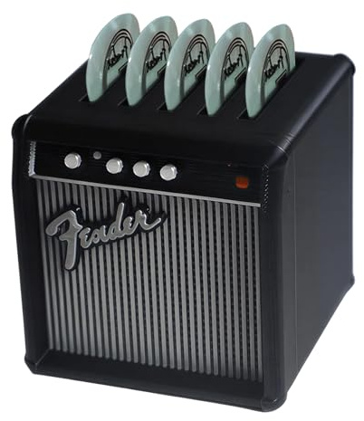 Pick Holder For Guitar Picks, Guitar Accessories Black PLA Speaker-Shaped Pick Case, Creative Design, Suitable For All Guitar Fans, Great For Practice, Performance & Decoration