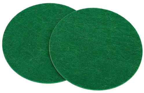 SUNGOOYUE Air Hockey Pushers Puckar Ersättningsplastset 96mm Stor Storlek 2 Pushers 4 Puckar 2 Gröna Dynor för Standardbord Familjespelrumsspelare