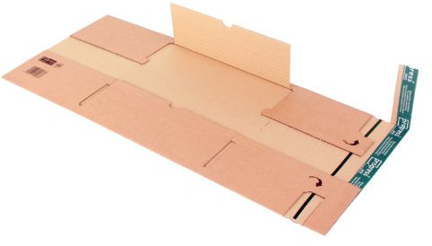 progressPACK Universal-Versandverpackung Premium PP B03.06 aus doppelter Wellpappe, DIN B4, 360 x 265 x bis 95 mm, 20-er Pack, braun
