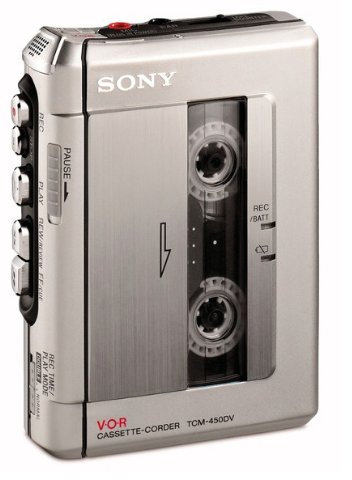 Sony TCM-450DV Standard Cassette Voice Recorder (Silver)