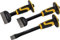 Roughneck Rou31993 Lot de 3 traversins et burins comprenant : traversin de brique 102 x 216 mm, traversin d'électricien 76 x 279 mm et 1 burin à froid 25 x 305 mm