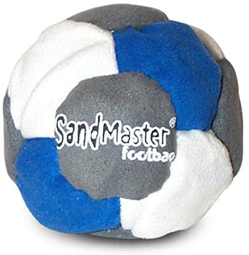World Footbag SandMaster Hacky Sack Fußsack, grau/blau/weiß