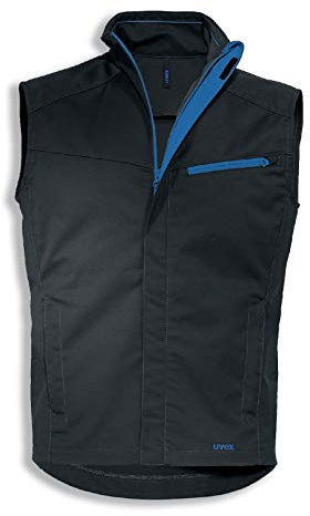 Uvex Suxxeed Herren-Arbeitsweste - Dunkelgraue Männer-Weste - Viele Taschen L