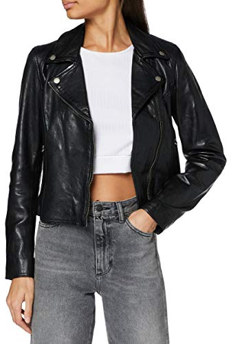 Freaky Nation Mujer Bali-FN SC Chaqueta de Cuero, Black, XS
