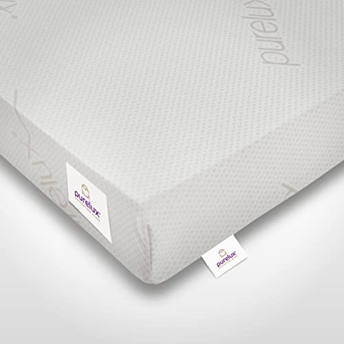 Purelux 4 Zone Memory Foam Essentials Mattress Range | 10 cm Depth | Medium Firm | Exclusive Soft Cover | Removable Washable Cover | Hypoallergenic | Made In The UK (3ft Single)