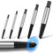 Schraubenausdreher Set Profi, 5 Stück Linksausdreher Werkzeug M3-M18 Screw Extractor Kit Silber Schrauben Ausdrehwerkzeug Titan Ausdreher Damaged Screw für Rohre Beschädigte Schrauben