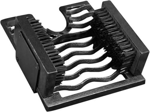 Unibos | Heavy Duty Cast Iron Large Boot Jack Mud Dirt Brushes, Grate Scraper & Cleaning Boot Puller for Farms Gardens, Boots and Wellingtons