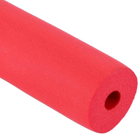 PATIKIL 13 mm (1/2 tum) ID x 1,5 cm x 1,5 cm rörisolering, gummiskum vinter frysskyddsrör brandhämmande för vatten, luftkonditionering, industrirör, röd