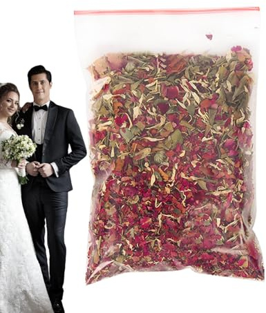 Torkade Blomblad För Bröllop, Bröllopskonfetti Torkade Blomblad, 100g Naturliga Blomsterdekorationstillbehör För Och Ljustillverkning Och Badtvål Fest Födelsedag Frieri