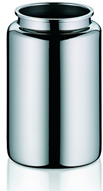 Kela 22841 Becher Faber aus Edelstahl in Silber, Edelstahl, 7 x 7 x 11,5 cm