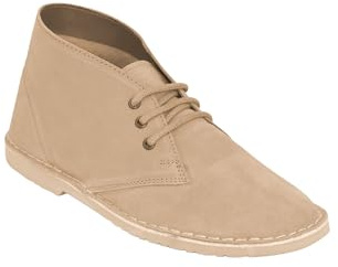 Pegasus Men's Men's Classic Suede Desert Boots, Standard Fit Comfortable Casual Ankle Chukka Boot Beige