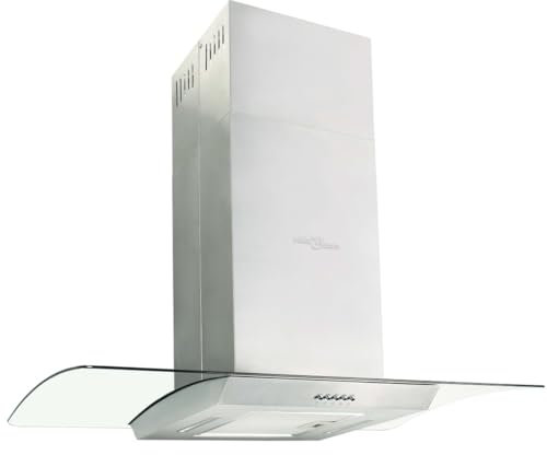 vidaXL Hotte Ilot Acier Inoxydable LED Aspirante de Cuisine Hotte Cheminée