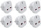Jsdoin UK to US Plug Adaptor 3 pin to 2 Pin Flat Travel Adapter for USA, Canada, Mexico, Thailand, Refer to Description for country list US (6 Pack)