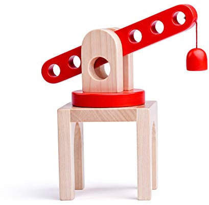 Woody_ Holz Eisenbahn-Zubehör - Kran