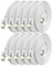 BAHIWOM Cat8 Ethernet Cable 1m (10 Pack), 40 Gbit/s 2000 MHz Lan Network Cable Gigabit Patch Cable, Flat Internet Cable Compatible with Router, with Modem, with PC, with Laptop - White