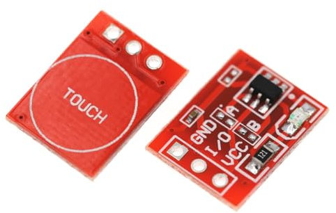 zalati 10pcs TTP223 Touch Key Switch Modules Capacitive Touch Button Self-Locking Single Circuit Transformation