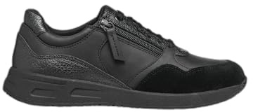 Geox D Bulmya BSneaker da Donna, Nero, 38 EU