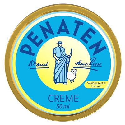 Penaten Creme (6 x 50 ml), Baby Wundschutzcreme mit Nässeschutz & Hautschutz, schützt sofort zarte Babyhaut mit Panthenol & beruhigt