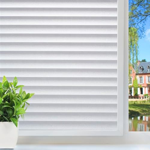 DUOFIRE Pellicola per Vetri Pellicola Privacy Pellicola per Finestre Pellicola Decorativa Finestre P040 (30cm x 120cm)