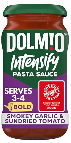 Dolmio Intensify Bold Smokey Garlic & Sundried Tomato Pasta Sauce Jar 400g