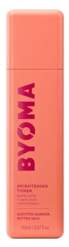 BYOMA ORIGINAL | BRIGHTENING TONER - Tónico Facial Brightening - Gel Exfoliante Suave con Ácido Láctico y Lipidos - | 150 ml | VEGANO | by BELLA