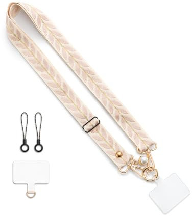 CHUQING Handykette Rosa Universal Handyband zum Umhängen Crossbody Strap Phone Lanyard Einstellbar Schlüsselband Verstellbar Schlüsselbänder