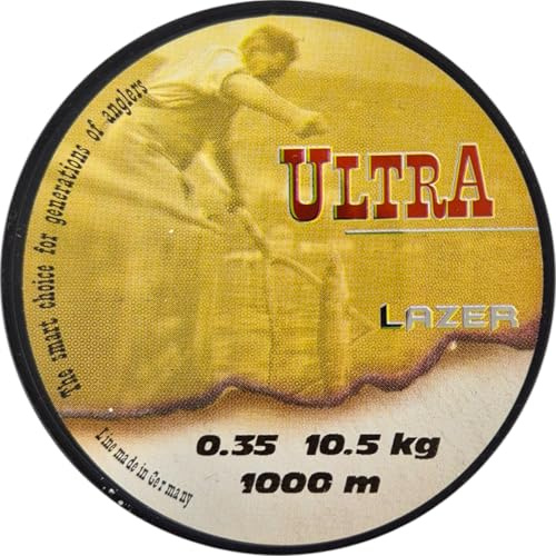 Lazer Line Hilo de Pescar Monofilamento 1000m DIA0,35mm Test 10,5kg | Hilo Nylon para Pesca Carpa Blanco - Hilo Pesca - Sedal - Carpfishing - Accesorios Pesca - Línea Mar - Fish Line