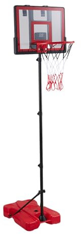 2 in 1 Basketball Hoop Indoor, Outdoor Height Adjustable Basketball Hoop and Stand with Ball Pump and Basketball, Removable Wall Mounted Basketball Board with Silent Scorer and Lights, Boys Gift