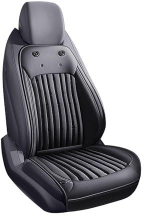 LGZFC Cojín Refrigerante para Asientos Delanteros de Auto para BMW i8 1.5T, Enfriamiento Rápido, 3 Niveles de Velocidad del Viento, Cobertura Total Silenciosa para Viajes Largos,Black-Single Seat