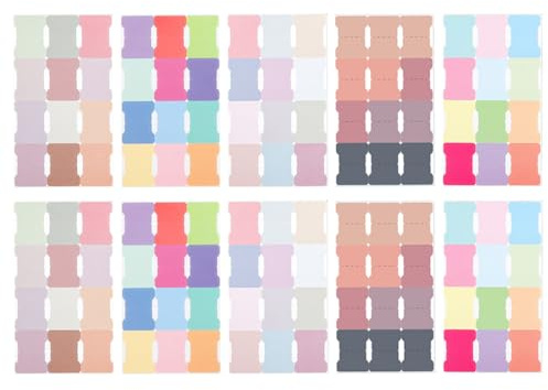 ZORVYN 120 Paires Onglets Index Autocollants Marque-Page Notes Adhésives Sticky Notes Marqueurs de Pages Intercalaires Index Registres Fournitures de Bureau Carnets Onglets Bibliques