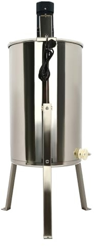 Honungsslunga honungsextraktor, 140 W 4 ram elektrisk honungsslunga 370 varv/min separator 38 x 60 cm bikakeslangbella för hobbyikare eller biodlare med litet behov