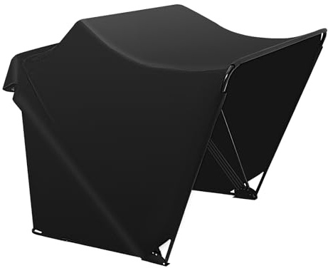 Tenda per moto in tessuto Oxford Endingfuny, tenda garage per moto pieghevole, tenda garage impermeabile con borsa a mano, tenda carport per motocicli, scooter, biciclette, 270x105x155 cm, nero