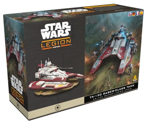 Asmodee | Star Wars Legion - TX-130 Saber Tank | Miniatures Tabletop Game | Ages 14+ | 2 Players | 3 Hours Playing Time