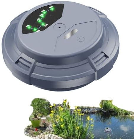 Aireador flotante para estanques | Impermeable recargable compacto, aireadores para estanques al aire libre – para lagos, bañeras, jardín, exterior, decoración terraza césped