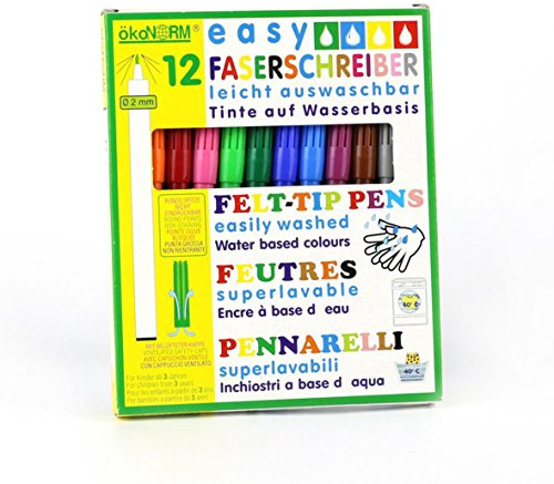 ökoNORM (Oekonorm Easy Filzstifte Set 2mm 12 Farben, variiert, One Size, 72005