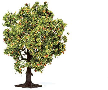Hornby R7213 Apple Tree (with Fruit) for Model Railway OO Gauge, Model Train Accessories for Adding Scenery, Dioramas, Woodland, Buildings and More, Model Making Kits - 1:76 Scale Model Accessory