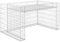 vidaXL Rasenmäher Garage mit Hochbeet Gabione Unterstand Carport Überdachung für Mähroboter Rasenroboter Robotermäher 110x80x60cm Stahldraht
