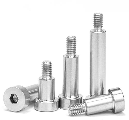 φ4mm×M3×4mm-10pcs 304 stainless steel Hexagon Socket Shoulder Bolts,4mm Shoulder Diameter, 4mm Shoulder Length, Thread Size M3-0.5mm