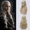 Daenerys Targaryen Cosplay-Perücke, Kunsthaar, lang, gewellt, Drache der Mutter Perücken + Perückenkappe
