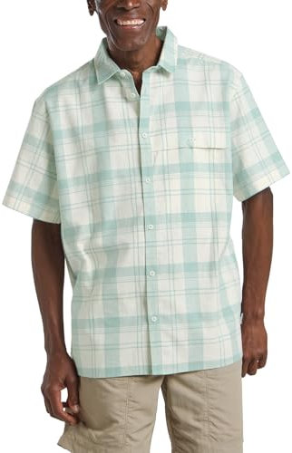 Jack Wolfskin mäns plains skjorta M, rutig mjuk Jade, L, Rutig mjuk jade, L